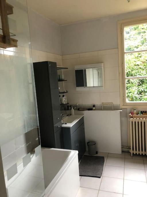 Kuchyňa alebo kuchynka v ubytovaní Grand appartement dans belle maison avec jardin