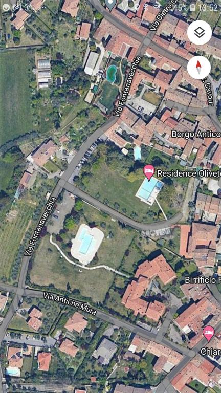 Pohľad z vtáčej perspektívy na ubytovanie Residence L'Oliveto Garden and Swimming pool