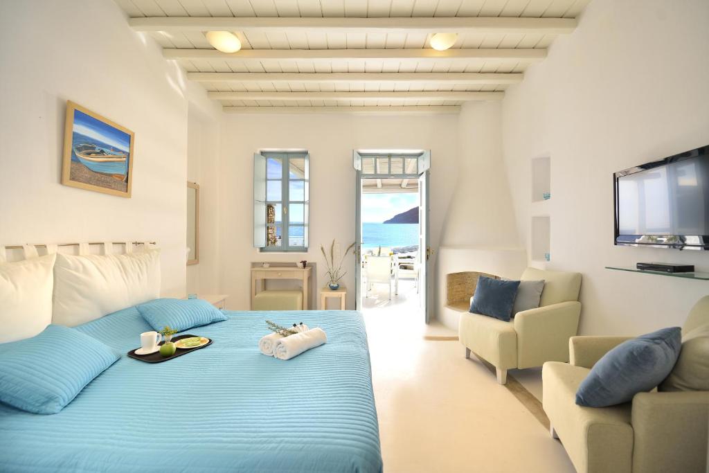 Posezení v ubytování Mykonos Pantheon