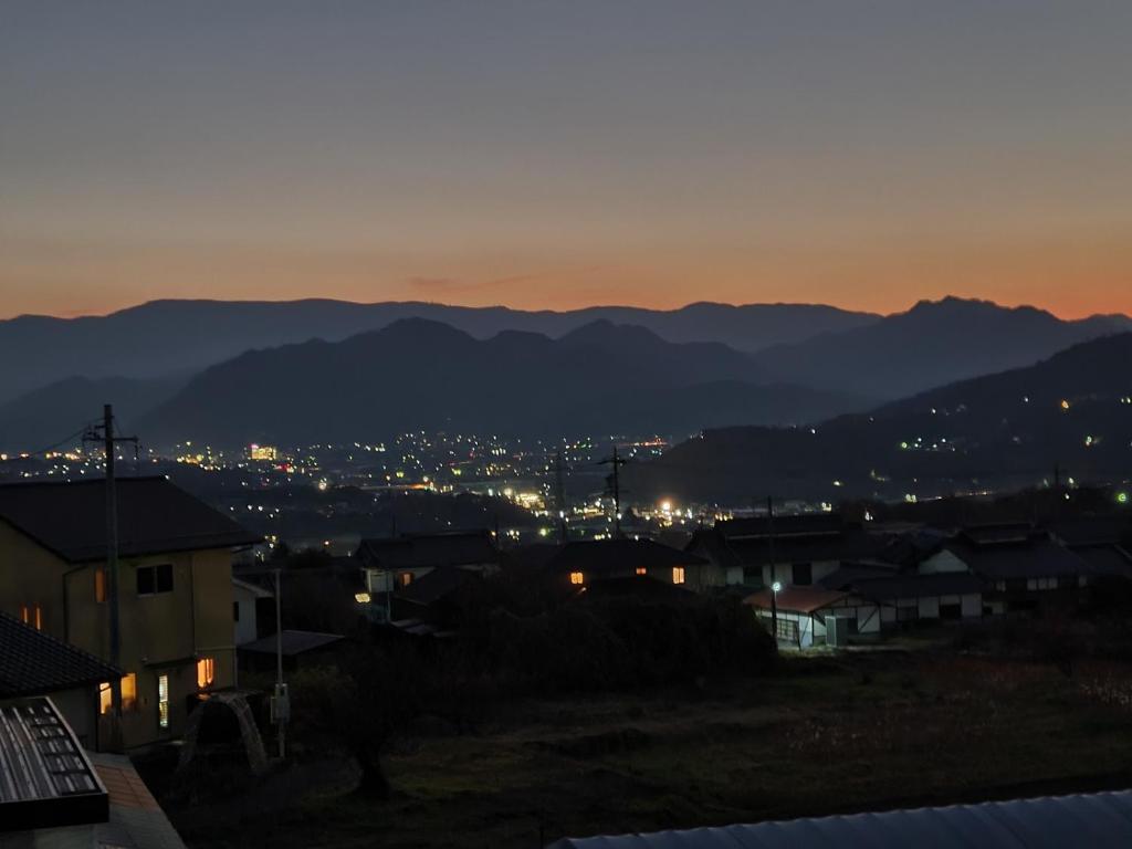 別荘から撮影された、または一般的な山の景色