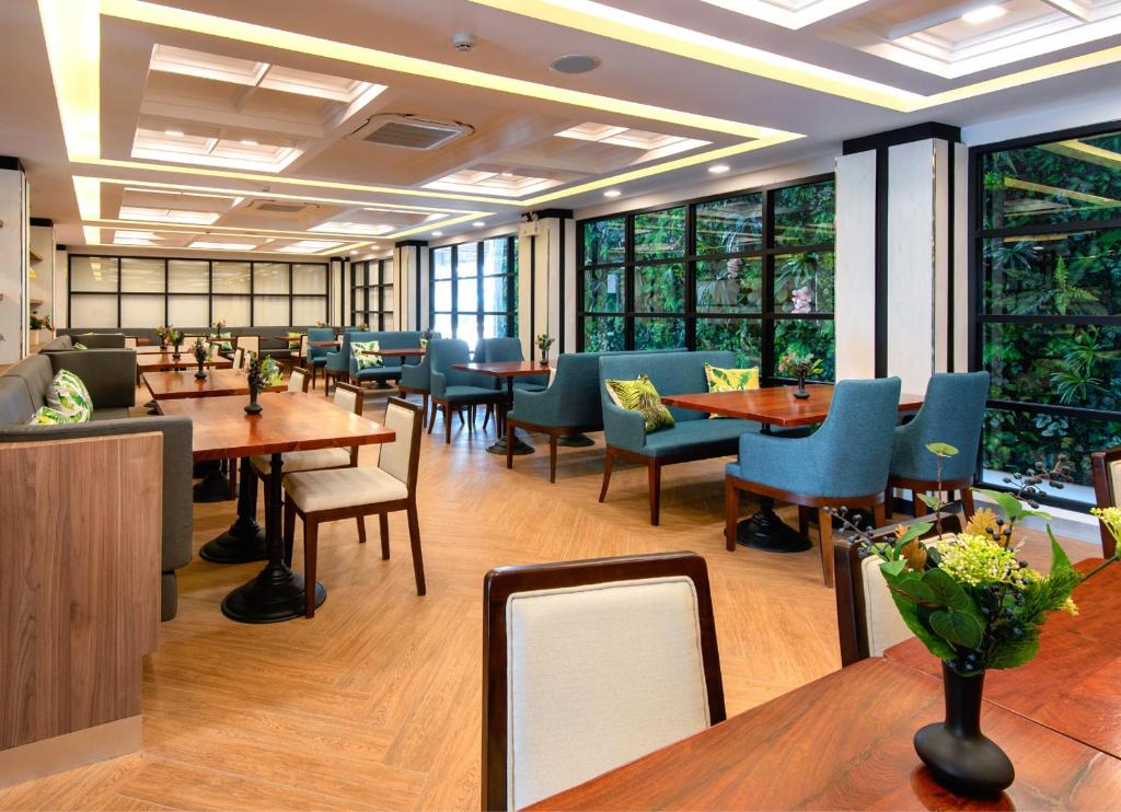 Posezení v ubytování Sann Hotel