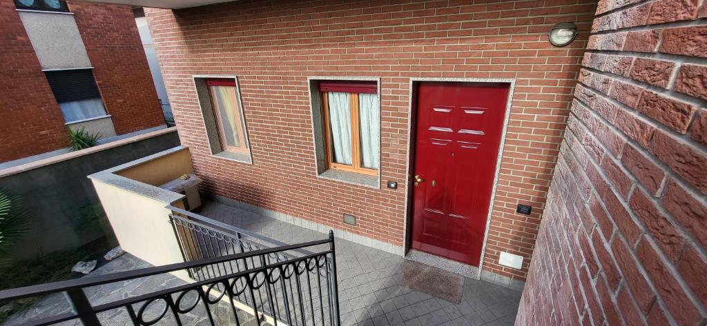 Balkón nebo terasa v ubytování Casa Fieramilano, metro Pero