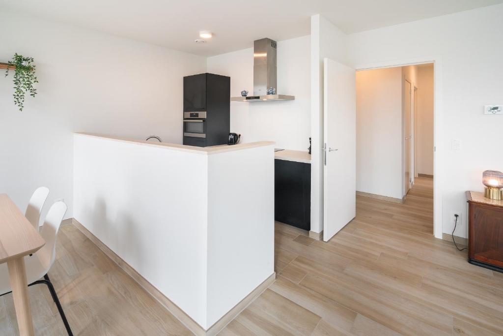 Una cocina o cocineta en Opera Square Apartments in the Center of Antwerp