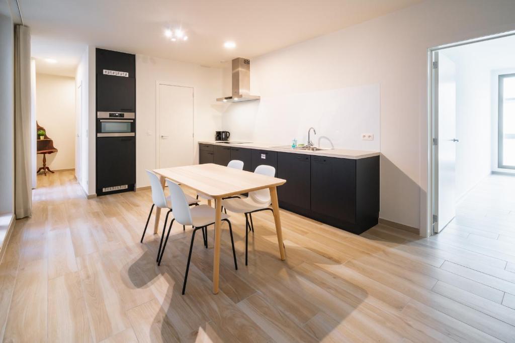 Una cocina o cocineta en Opera Square Apartments in the Center of Antwerp