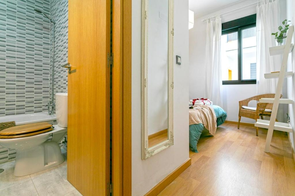 A bathroom at -MalagaSunApts- Central FreeParking RooftopPool