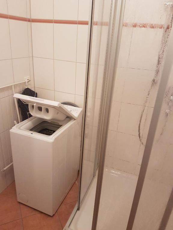 Koupelna v ubytování Am Haferland "Darß-Traum"