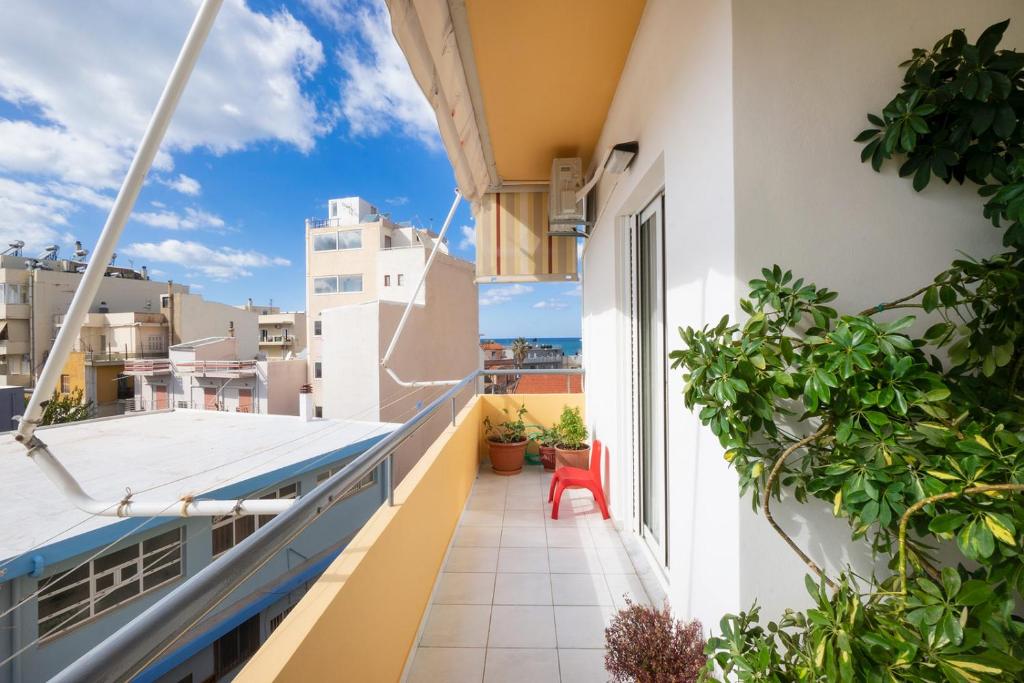 Balkon lub taras w obiekcie Port Apartment