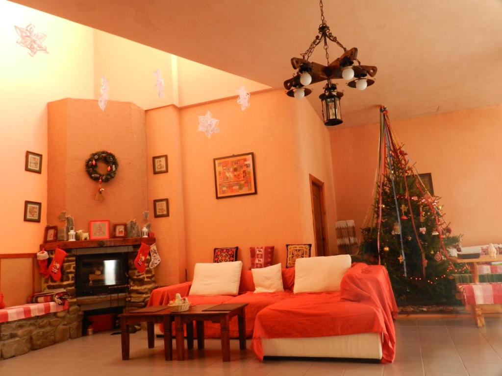 Posezení v ubytování Hotel Fortetsya