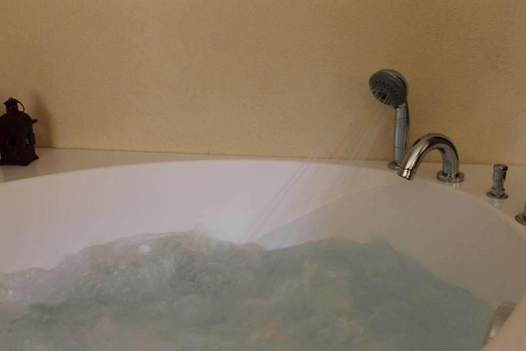 Koupelna v ubytování Grand Hotel Principe
