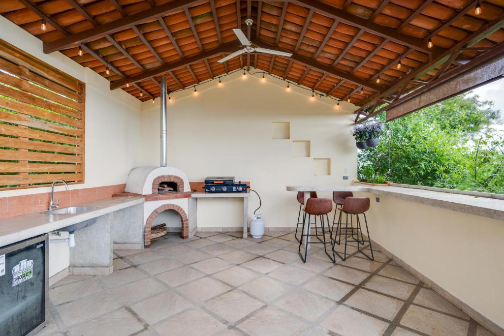 Kuchyň nebo kuchyňský kout v ubytování Casa Gerónimo