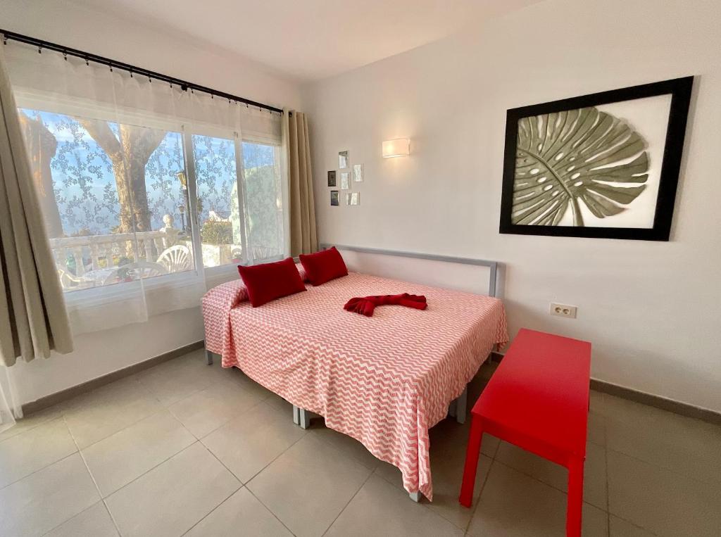 Postel nebo postele na pokoji v ubytování Apartamento Rest&Pool