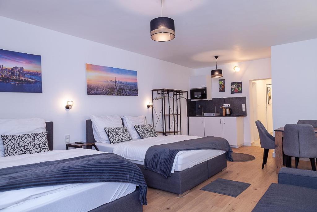 Postel nebo postele na pokoji v ubytování Hotel Soers
