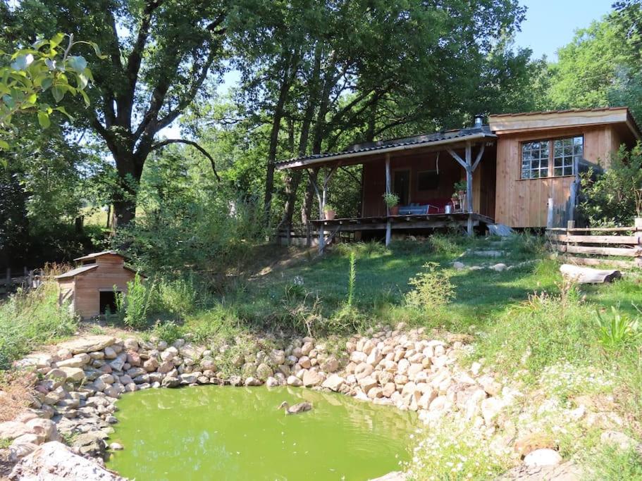 Vonkajšia záhrada v ubytovaní Cosy cabane