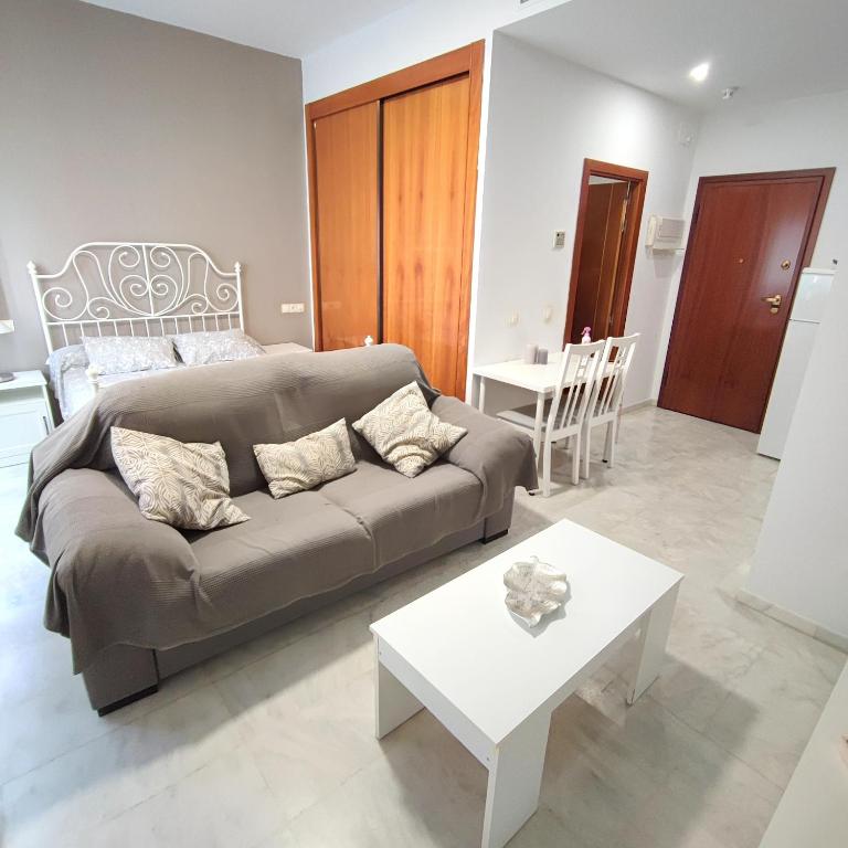 Posedenie v ubytovaní Apartamento FIBES edificio LUX SEVILLA