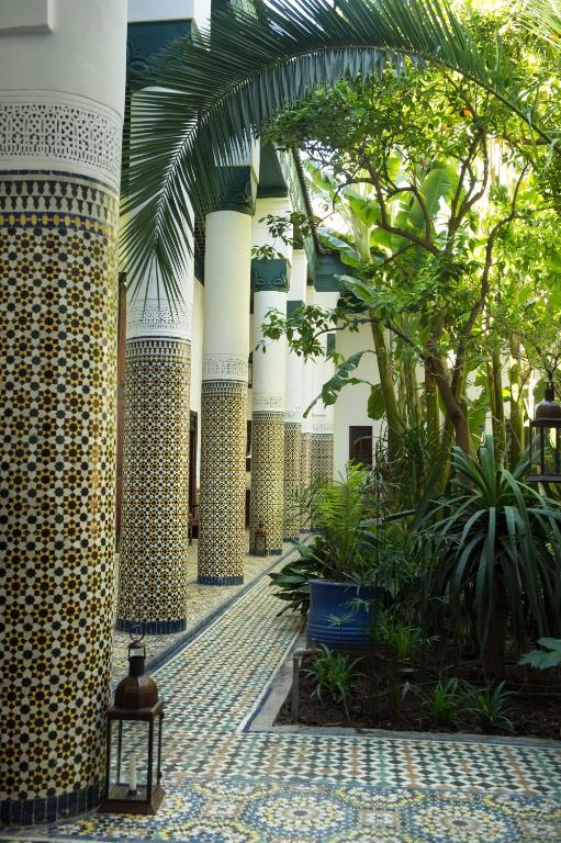 Zahrada ubytování Palais Riad Lamrani