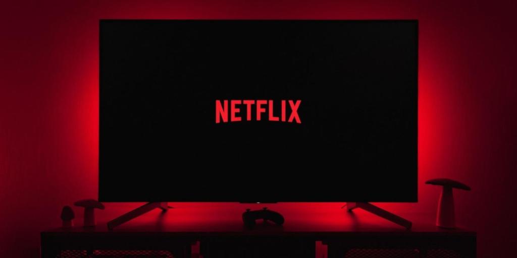 un écran de télévision avec un panneau netflix dans l'établissement -NEW-Rosetta Apartment, à Piešťany