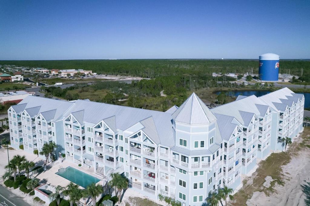 an aerial view of a resort building at Grand Caribbean 312 by Vacation Homes Collection in Orange Beach