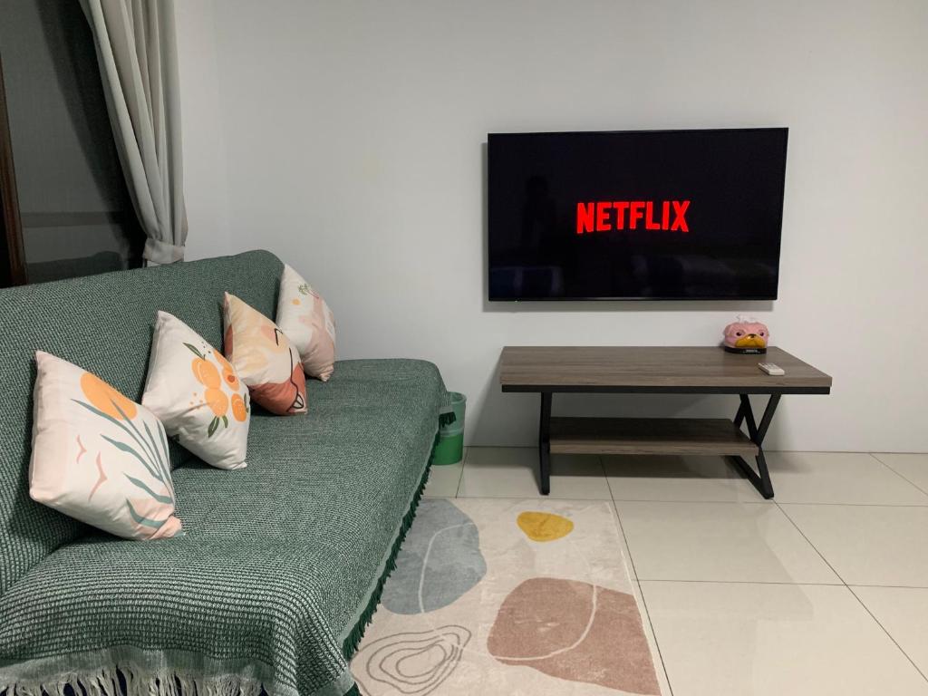 TV a/nebo společenská místnost v ubytování Daiwen Homestay