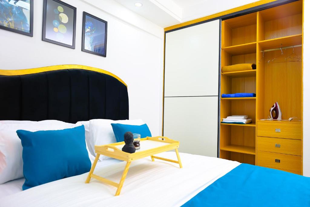 Postel nebo postele na pokoji v ubytování Elite Luxury Apartments Kilimani - A 2 Bedroom Oasis of Serenity
