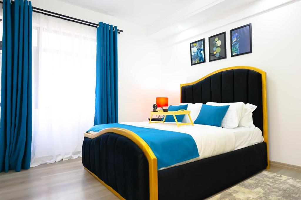 Postel nebo postele na pokoji v ubytování Elite Luxury Apartments Kilimani - A 2 Bedroom Oasis of Serenity
