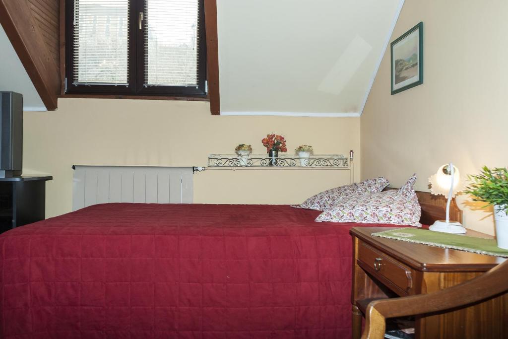 Posteľ alebo postele v izbe v ubytovaní Bellevue Budapest B&B
