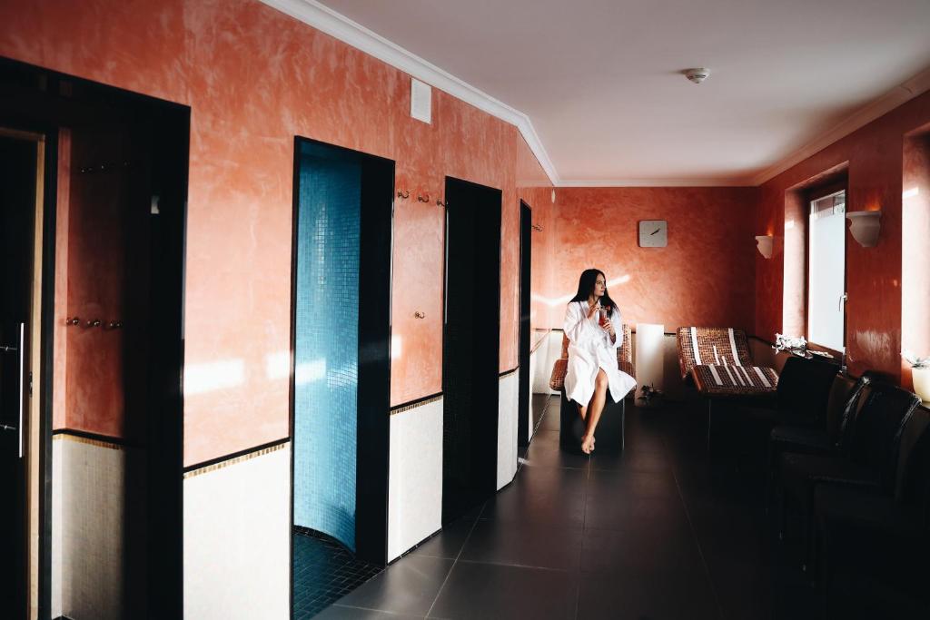 Postel nebo postele na pokoji v ubytování Hotel San Gian