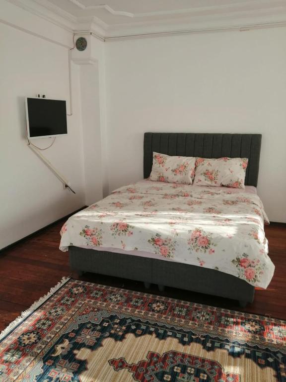 Postel nebo postele na pokoji v ubytování Melekler Pansiyon