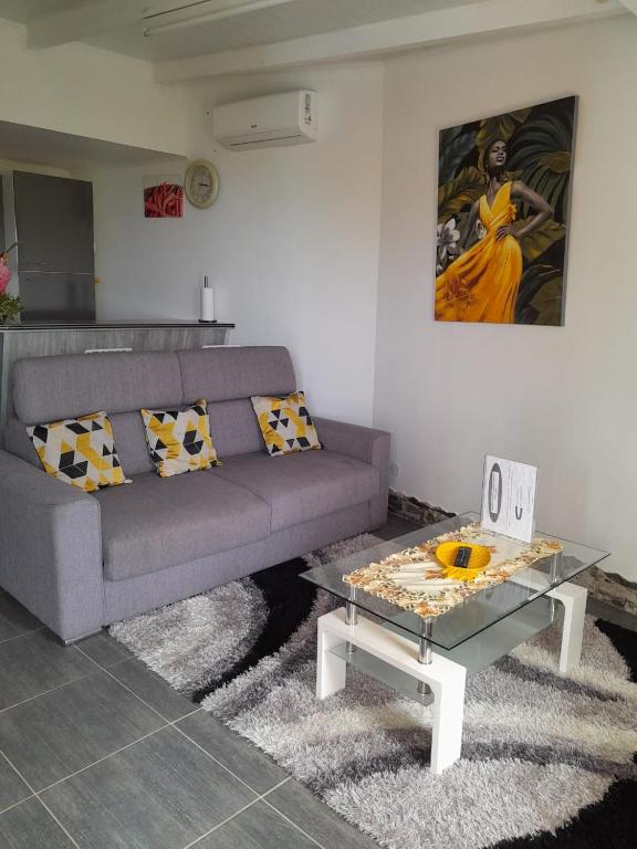 Posezení v ubytování Habitations Amédée