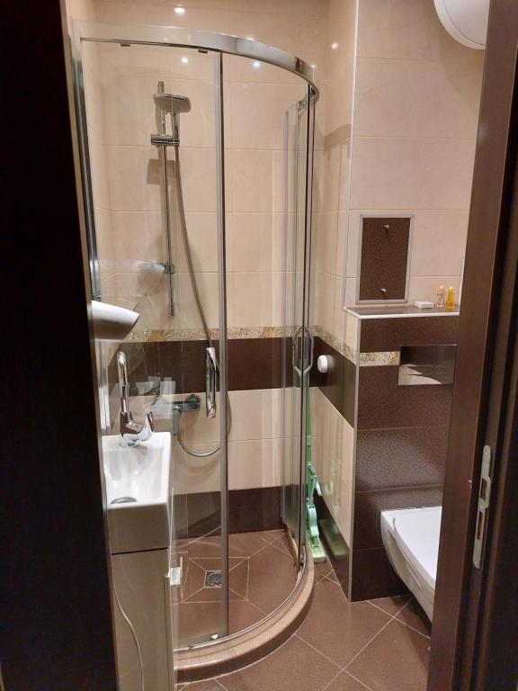 Koupelna v ubytování Apartment Budapeshta