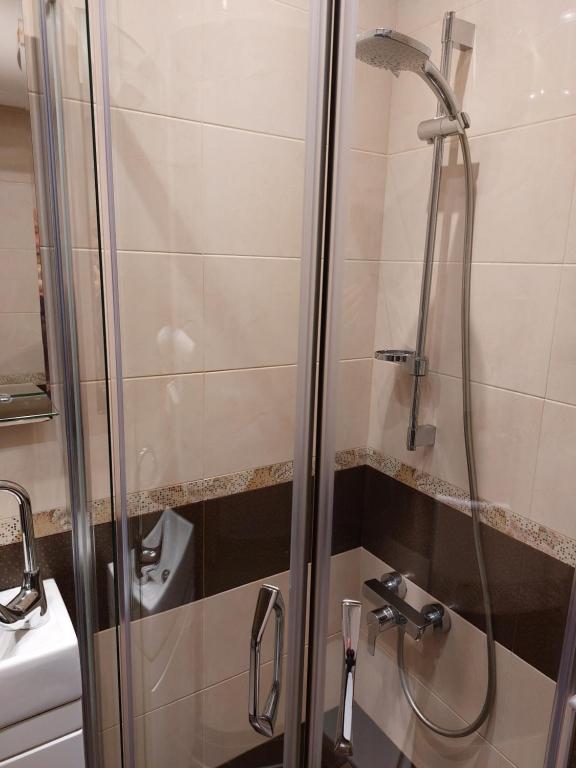 Koupelna v ubytování Apartment Budapeshta