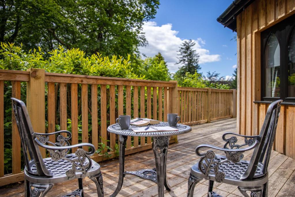 Balkón nebo terasa v ubytování Kinlochlaich Tree House