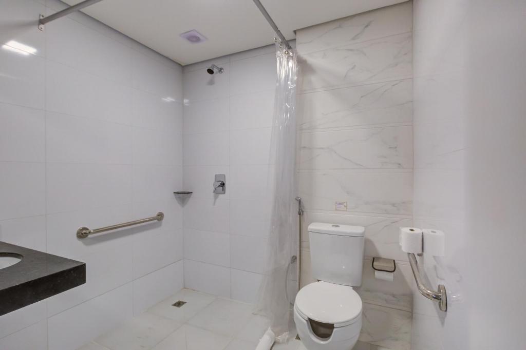 Koupelna v ubytování Viale Iguassu Hotel