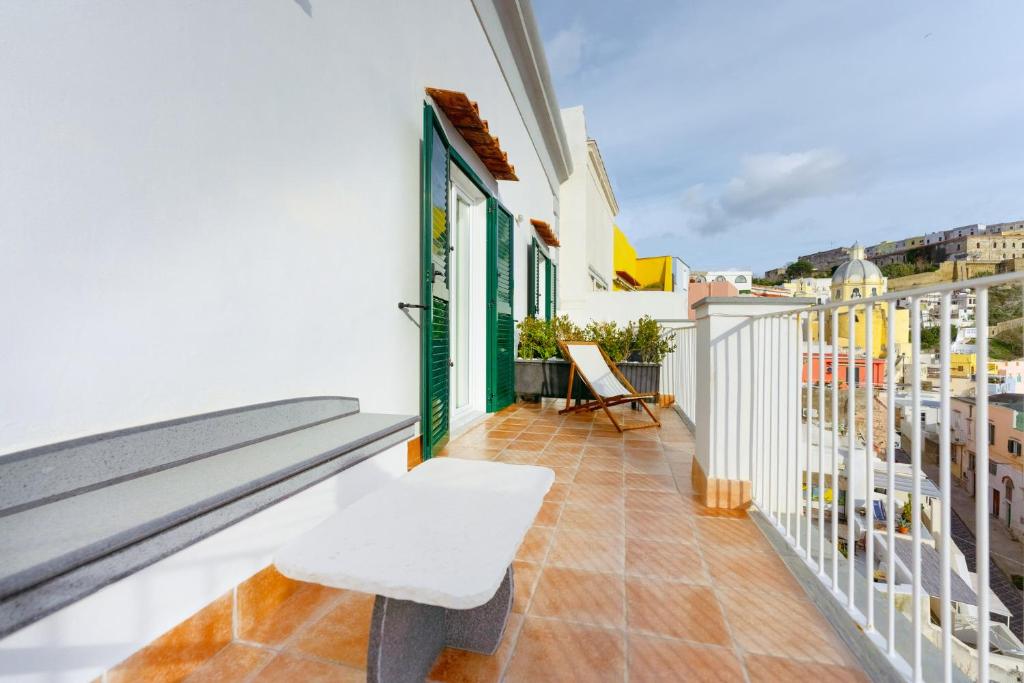 Balkón nebo terasa v ubytování TORRETTA CORRICELLA- Punta Pizzaco