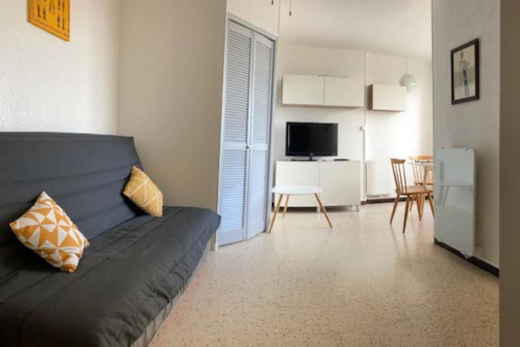 TV a/nebo společenská místnost v ubytování Carnon Plage, appart 4 pers 150m de la mer