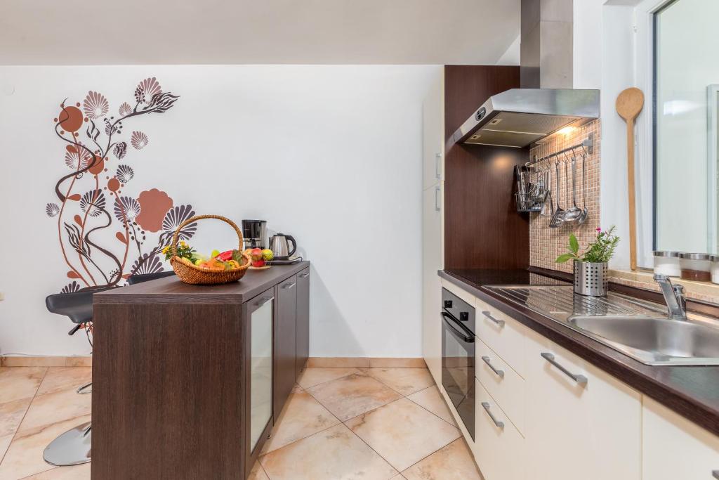 Kuchnia lub aneks kuchenny w obiekcie Apartment Dignano