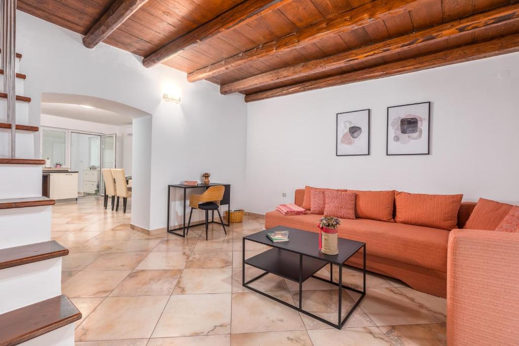 Część wypoczynkowa w obiekcie Apartment Dignano