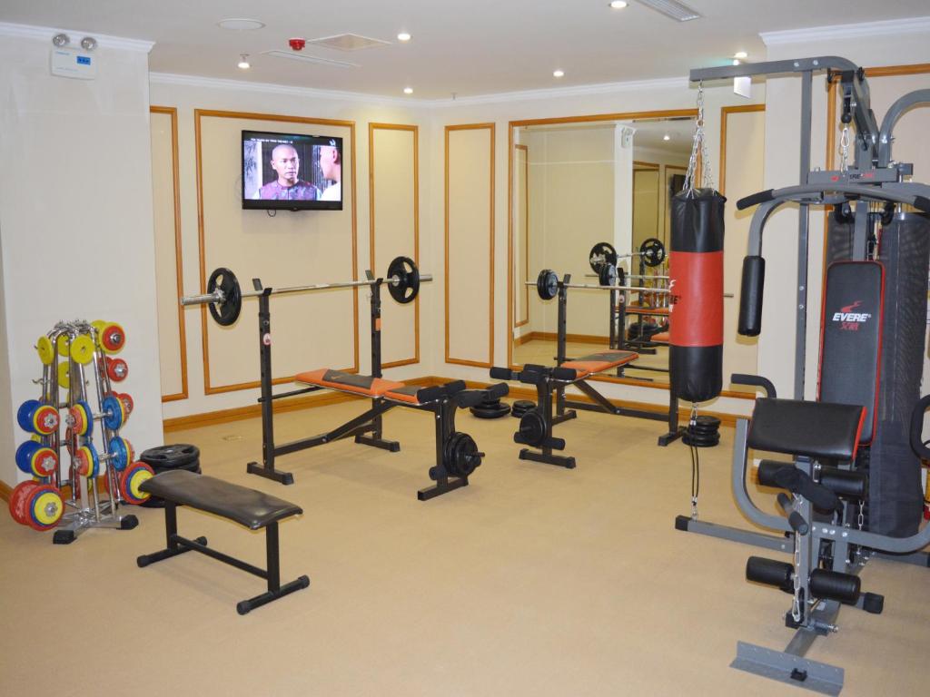 Fitness centrum a/nebo fitness zařízení v ubytování A25 Luxury Hotel