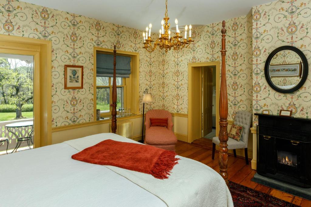 Voodi või voodid majutusasutuse Woolverton Inn toas