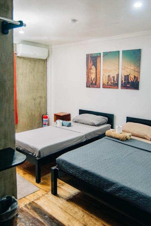 Postel nebo postele na pokoji v ubytování OKEANOS HOTEL