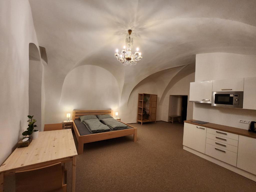 Kuchnia lub aneks kuchenny w obiekcie Zámek Ruda nad Moravou