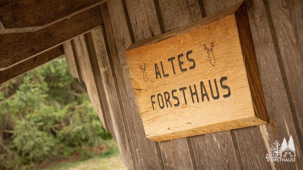 Certifikát, hodnocení, plakát nebo jiný dokument vystavený v ubytování Altes Forsthaus im Harz