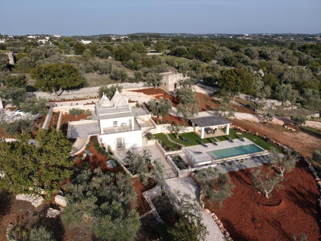 Widok z lotu ptaka na obiekt Trullo Mamamè