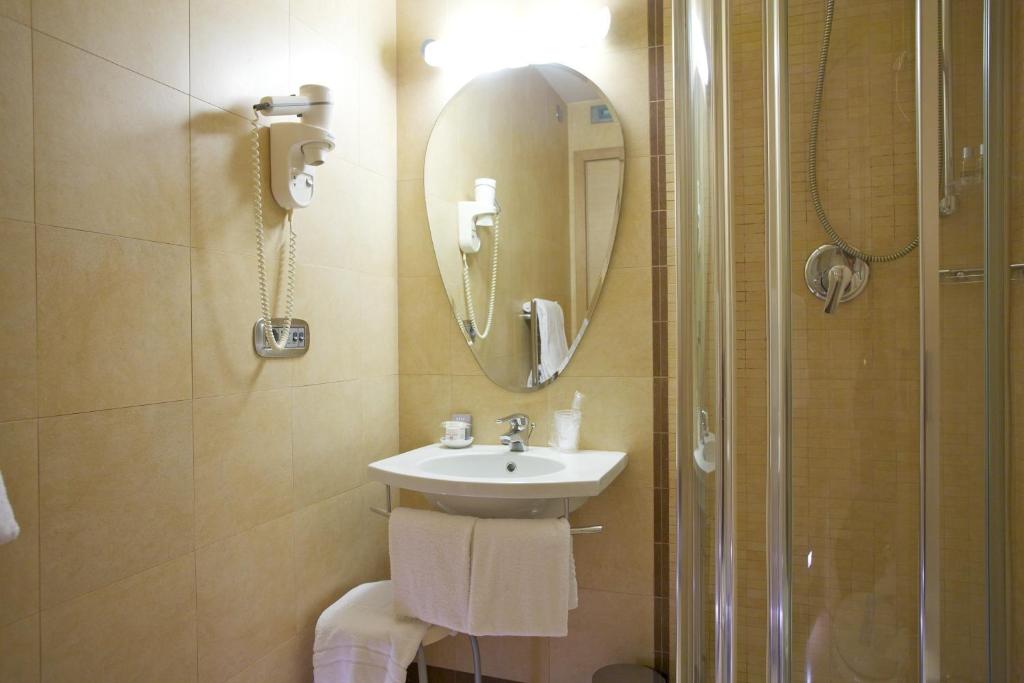Koupelna v ubytování Hotel Dei Vicari
