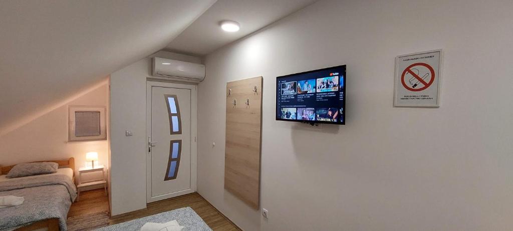 TV a/nebo společenská místnost v ubytování ANA Apartment