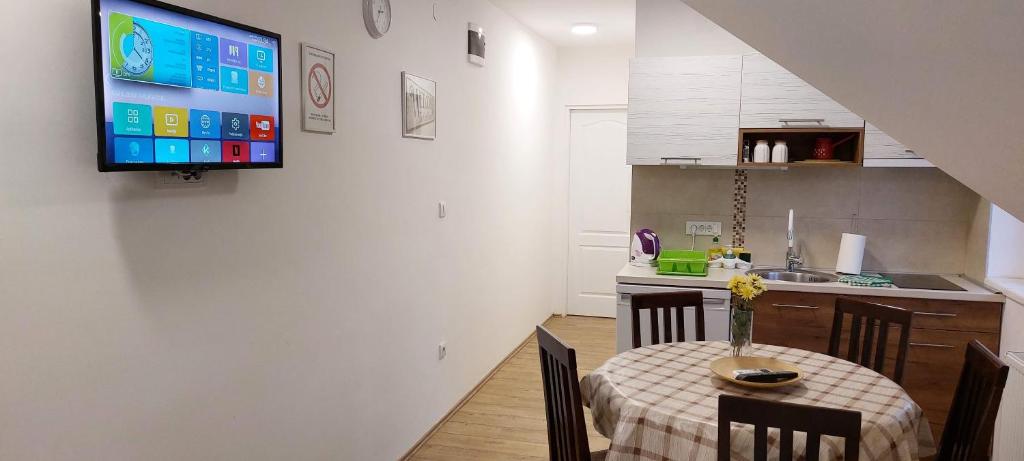 TV a/nebo společenská místnost v ubytování ANA Apartment