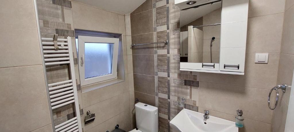 Koupelna v ubytování ANA Apartment