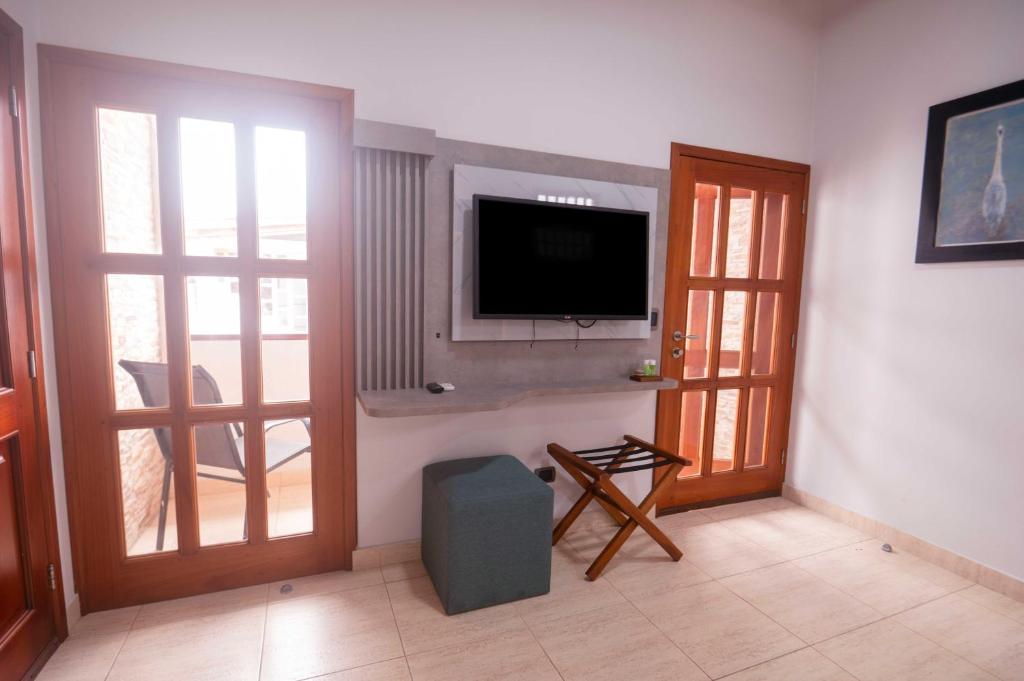 TV a/nebo společenská místnost v ubytování Hotel Santa Fe