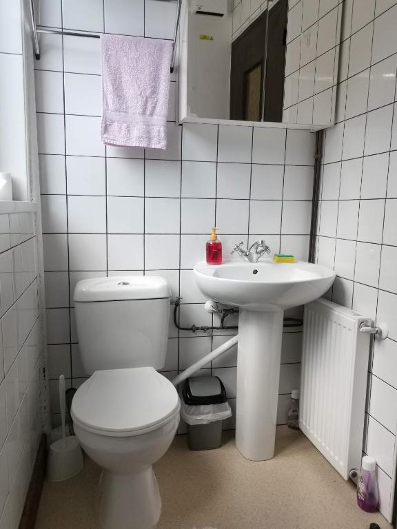 Koupelna v ubytování Appartements au bord de la rivière