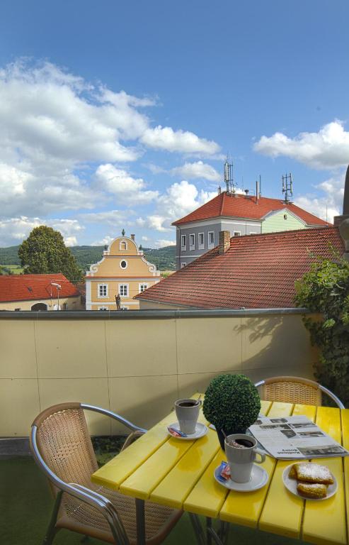 Balkón nebo terasa v ubytování Hotel Pod Stráží