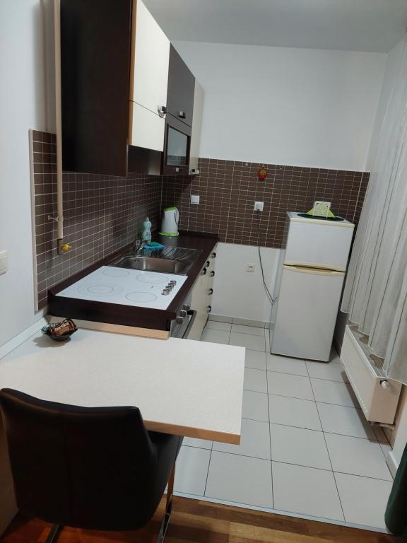 Kuchyňa alebo kuchynka v ubytovaní Apartment Zelena Oaza- free parking